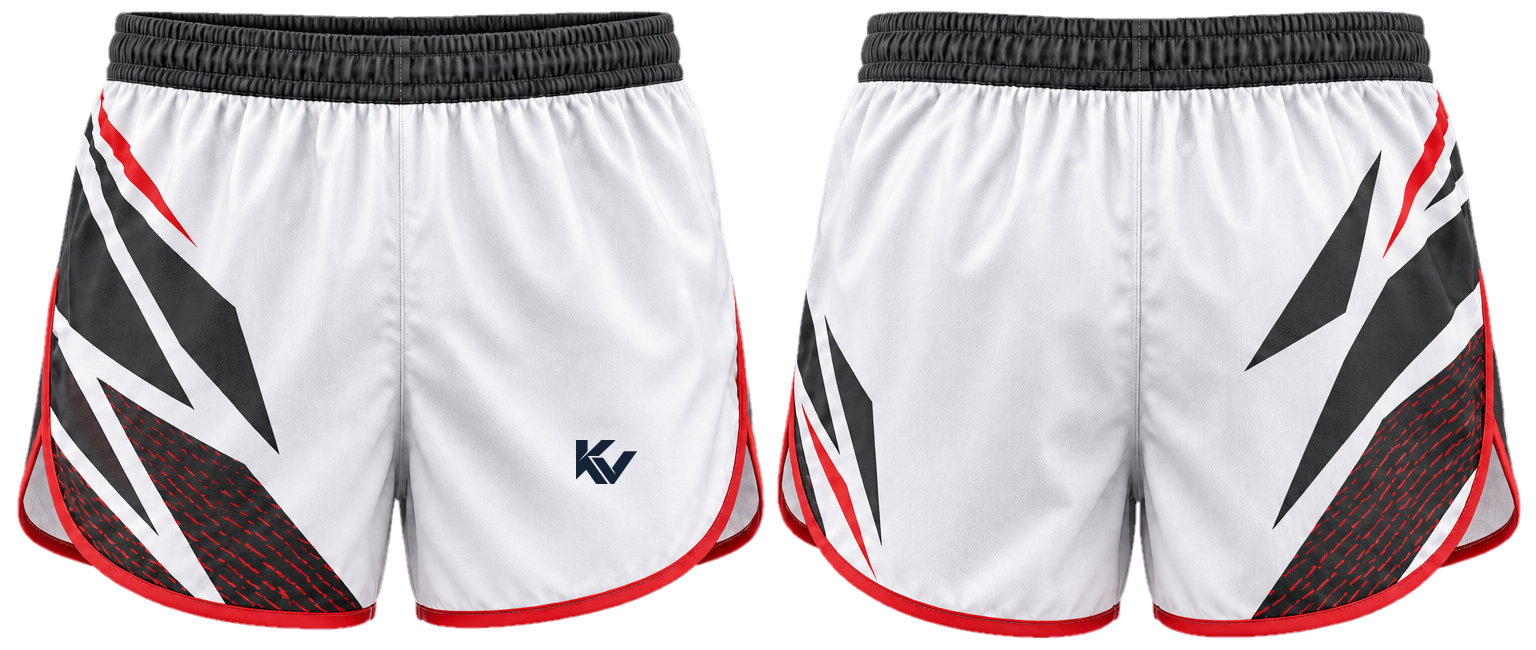 Flash Vector Split running shorts, front and back