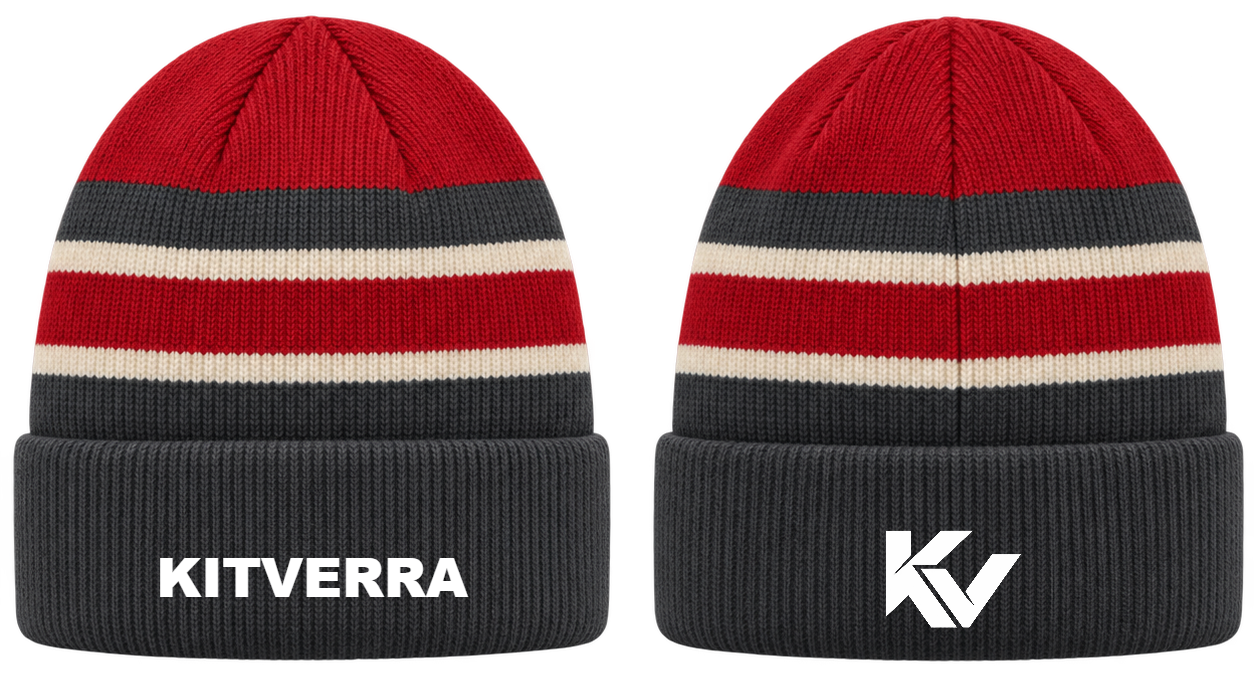 Endzone Bars — Tall cuff knit; front and back