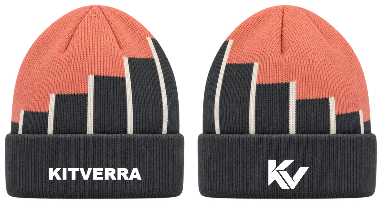 Jump Rhythm — Short cuff knit; front and back