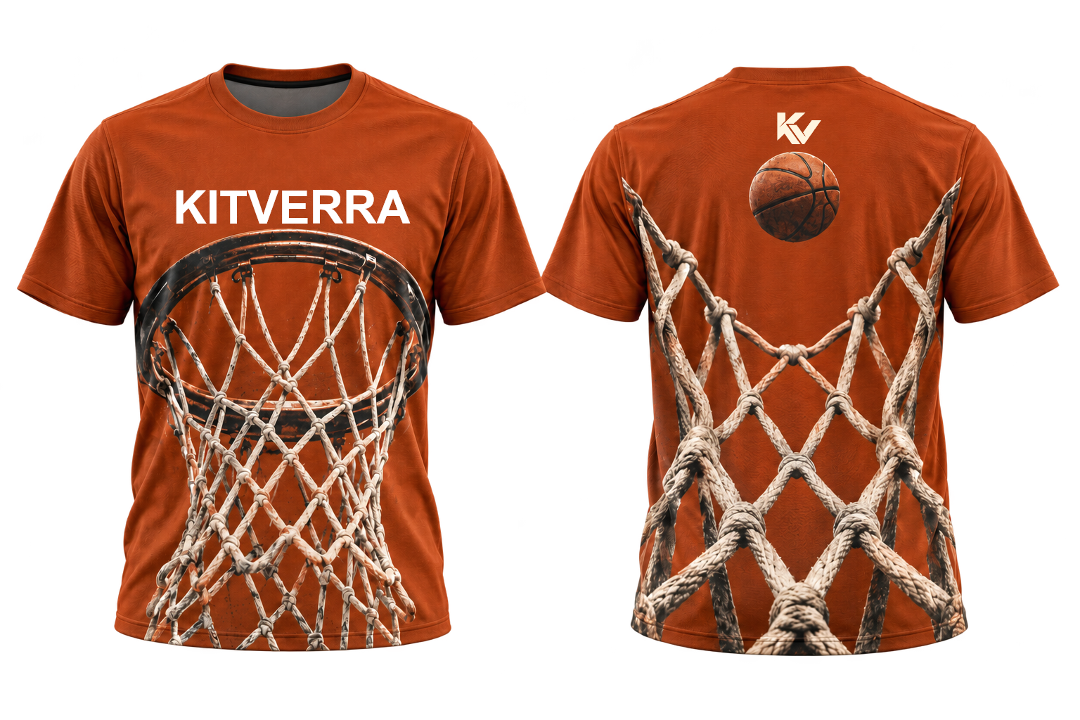 Above The Rim basketball shooting shirt, front and back