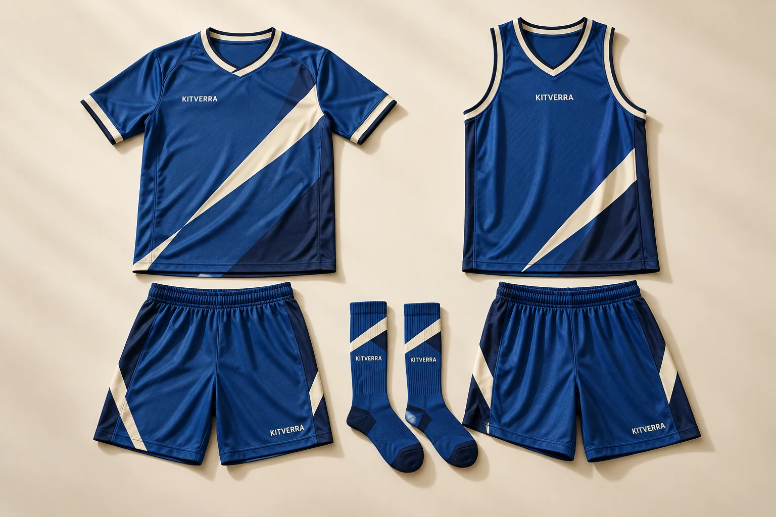 Original KITVERRA match day collection concept with all pieces shown