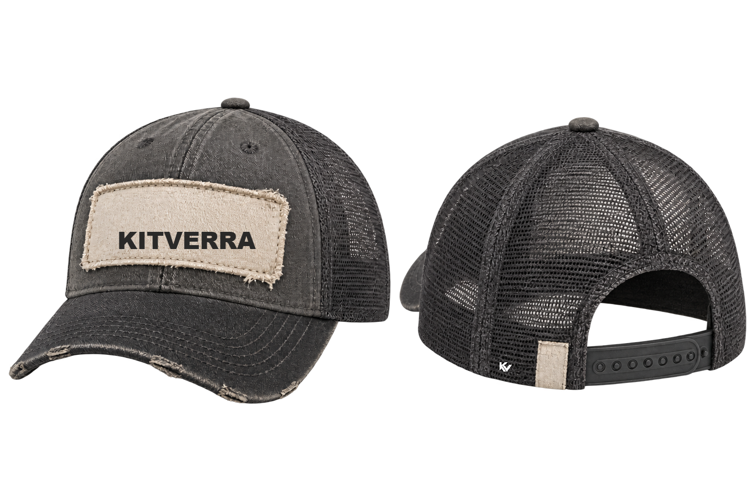 Vintage Garage — Distressed embroidery; front and back