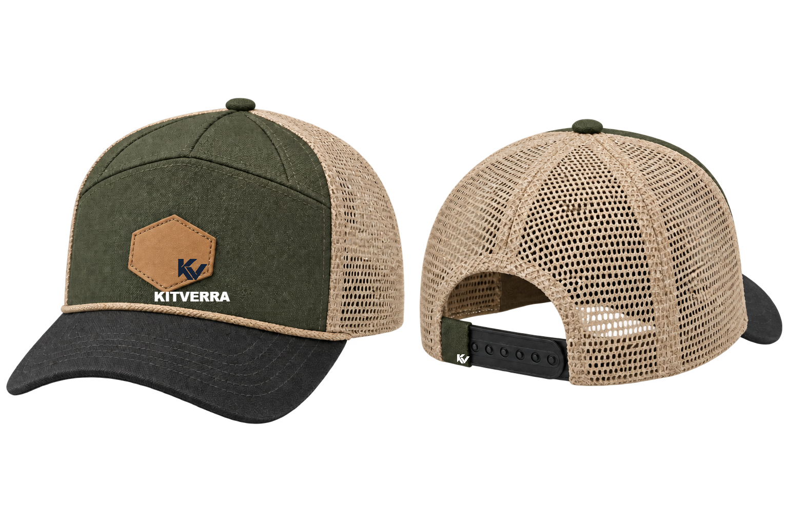 Seven Peak — Mesh-back cap; front and back
