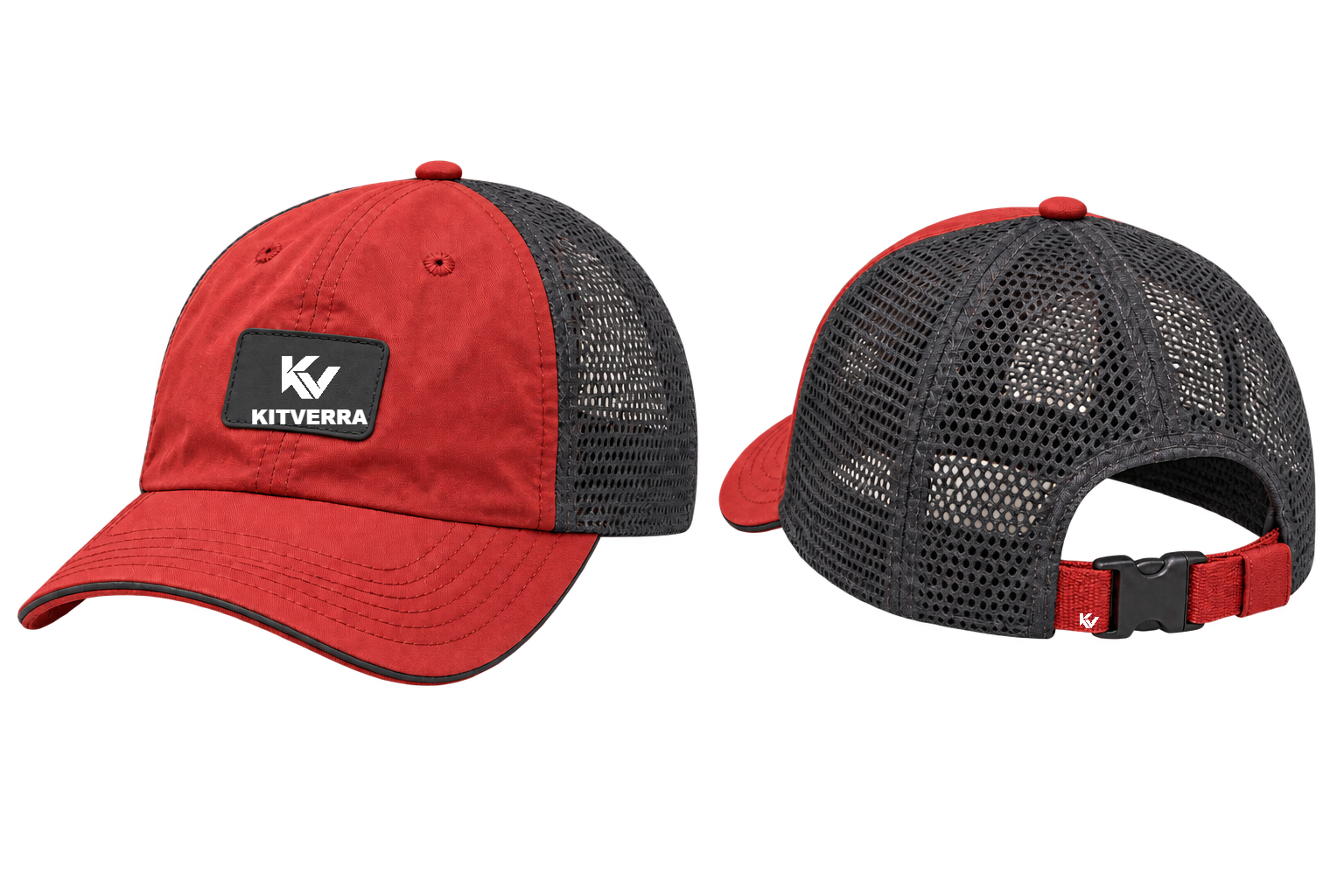 Rally Air — Mesh-back cap; front and back