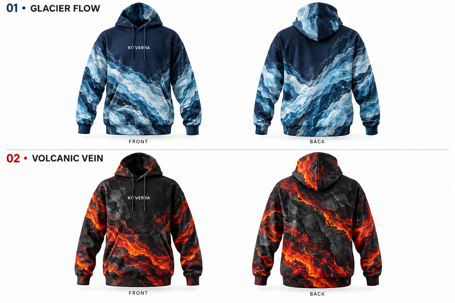 Glacier Flow sublimation hoodie