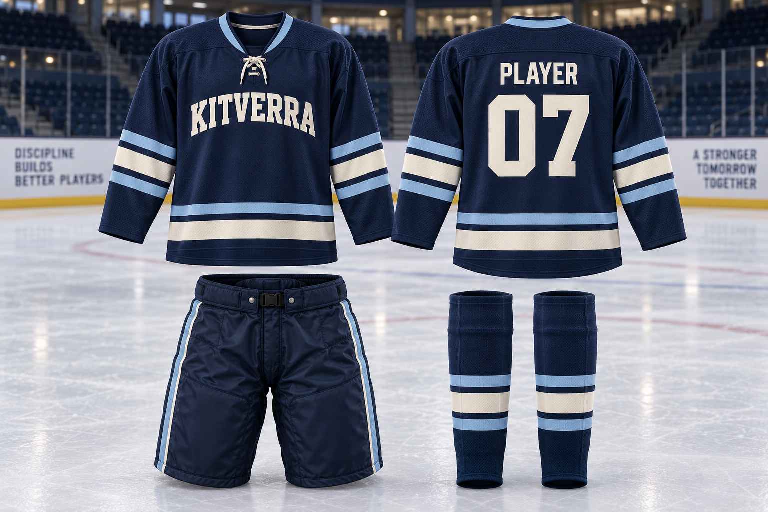 Ice Hockey KITVERRA campaign illustration