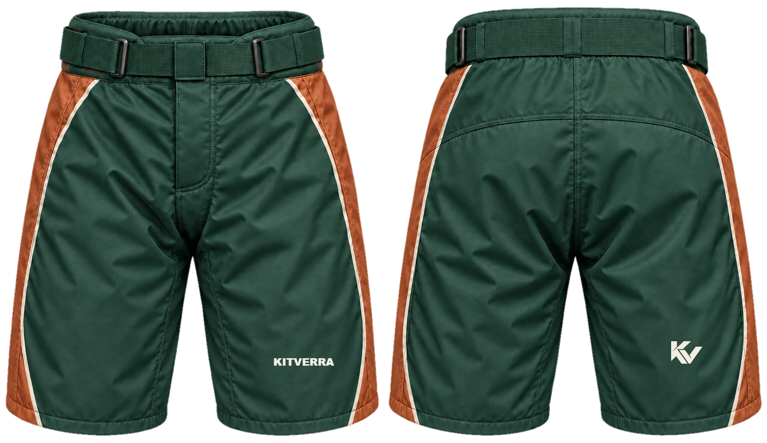 Forest Wrap pant shells, front and back