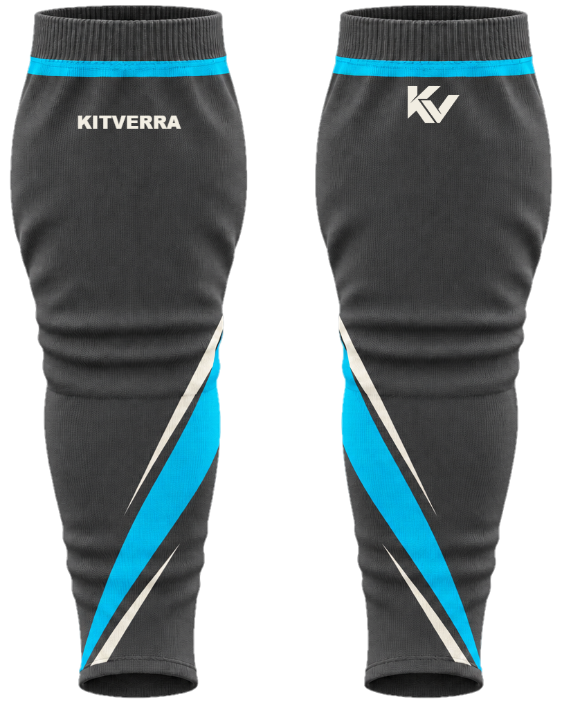 Graphite Slash hockey socks, front and back