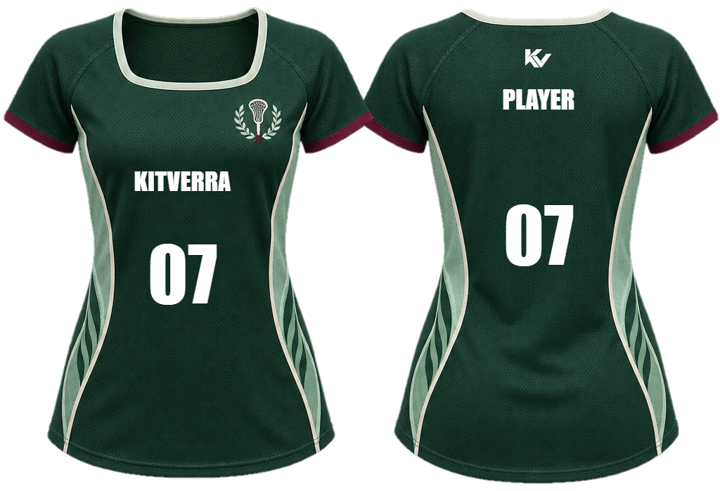 Jade Contour Women's short-sleeve reversible tops, front and back