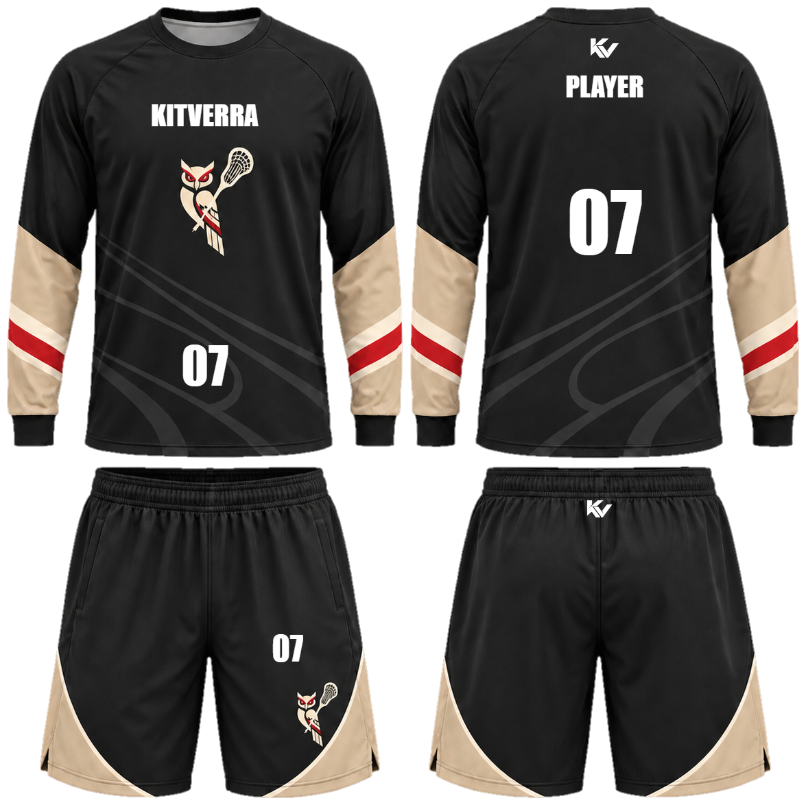 Dusk Range Long-sleeve shooting sets, front and back