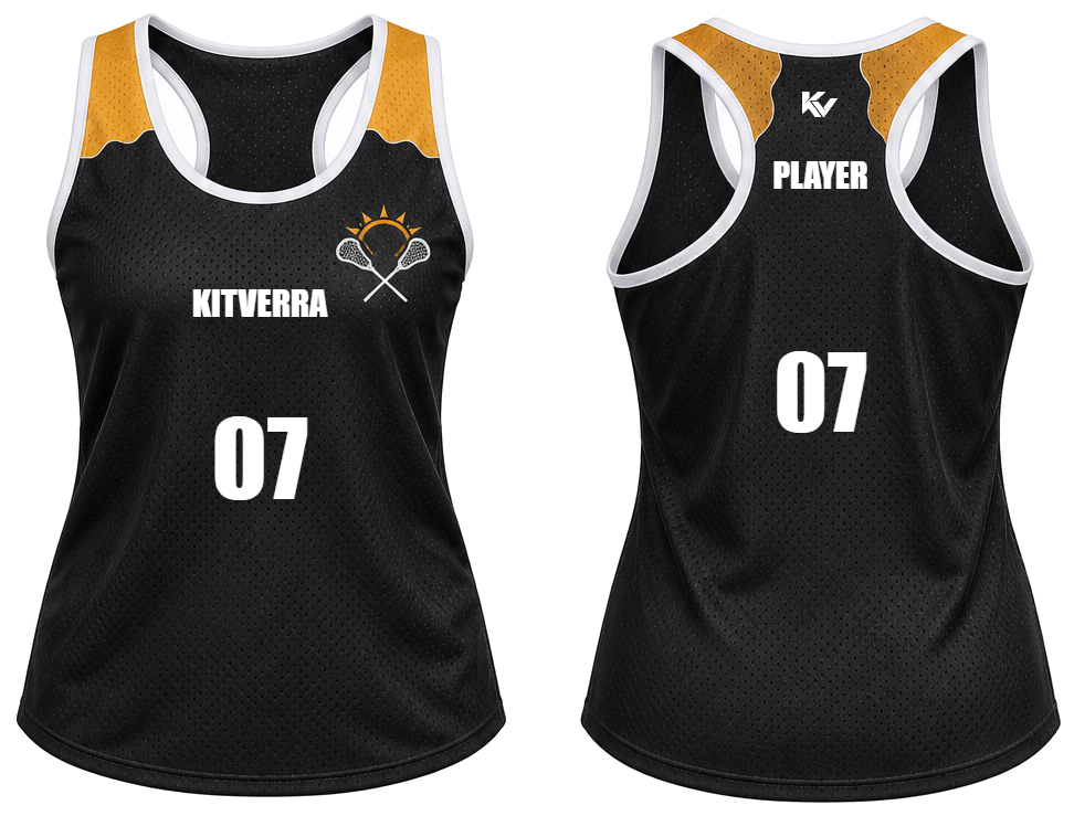 Amber Dual Women's reversible pinnies, front and back