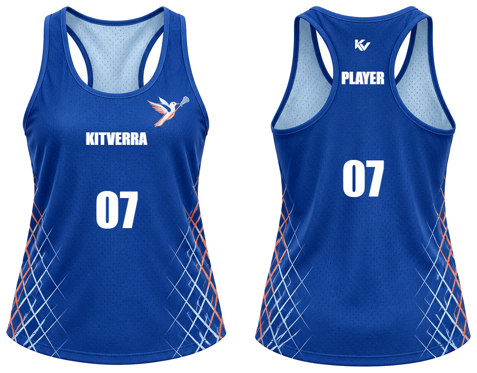 Courtless Check Women's reversible pinnies, front and back