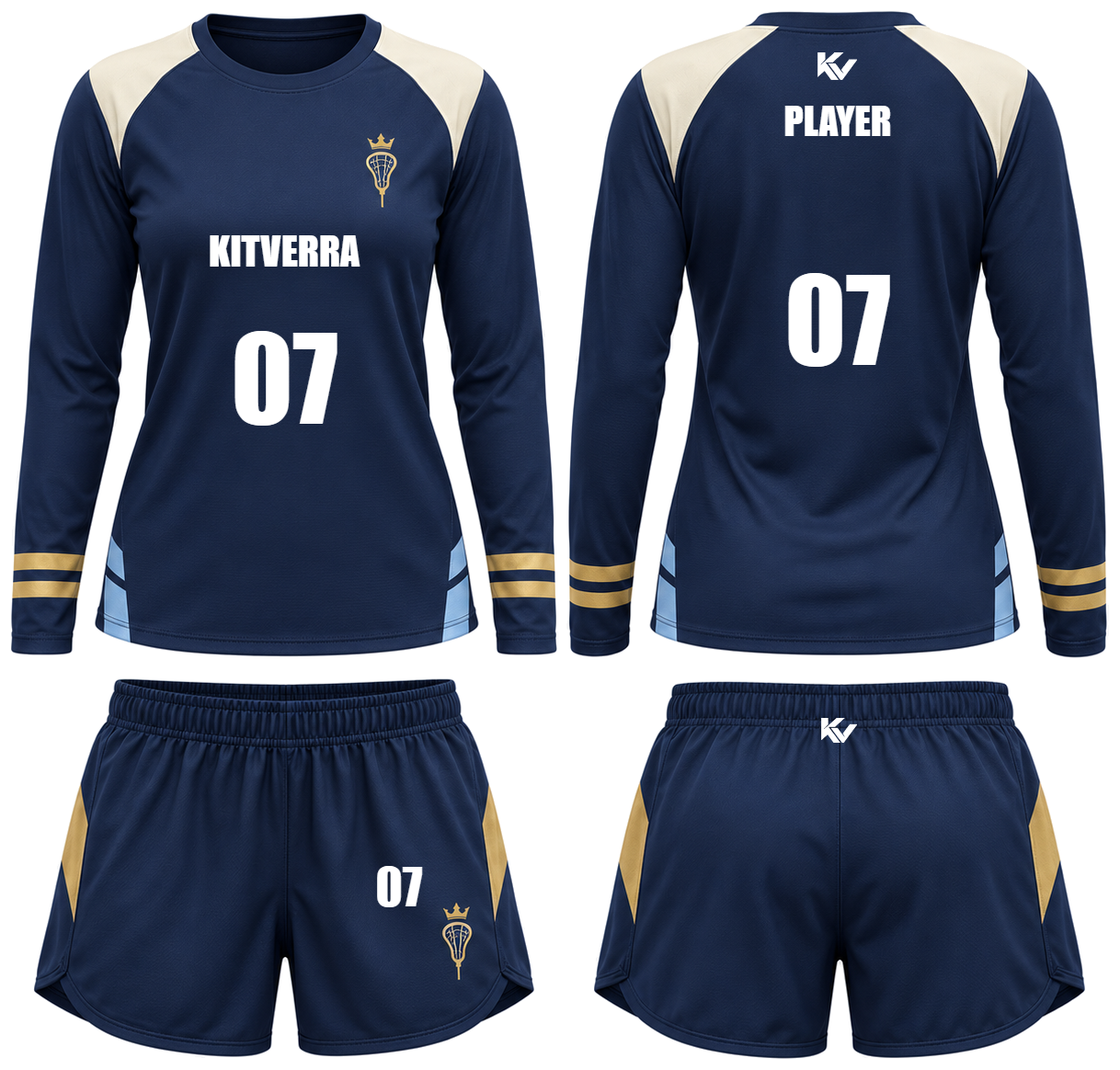 Gold Reserve Women's shooting sets, front and back