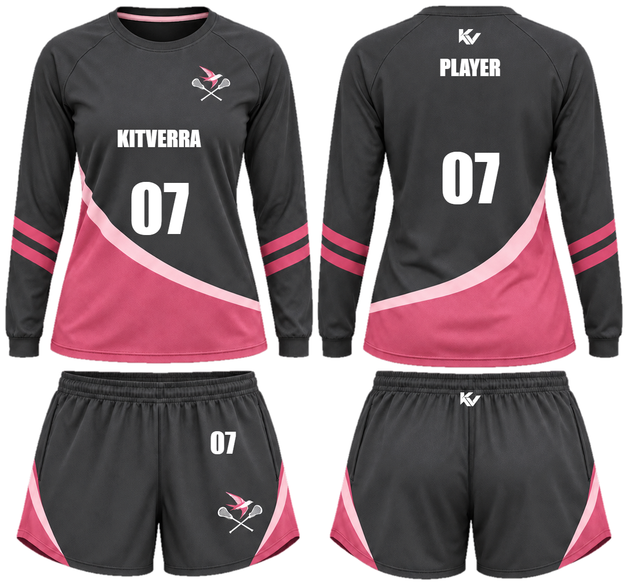 Rose Relay Women's shooting sets, front and back