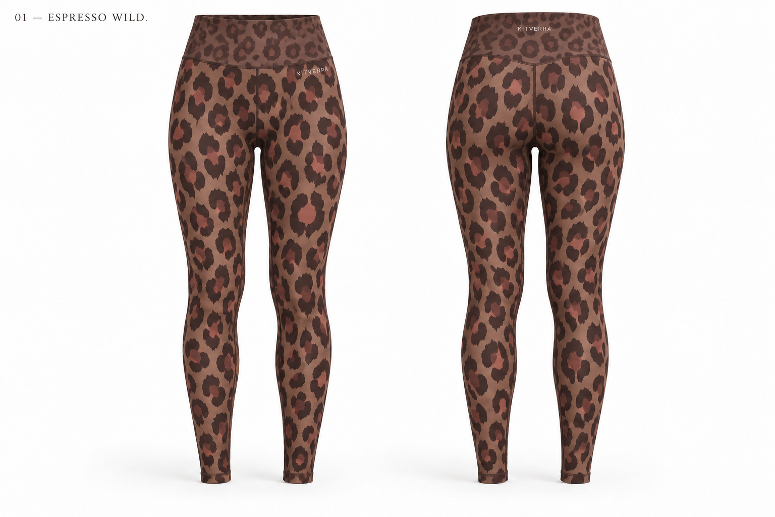 Sublimation leggings front and back