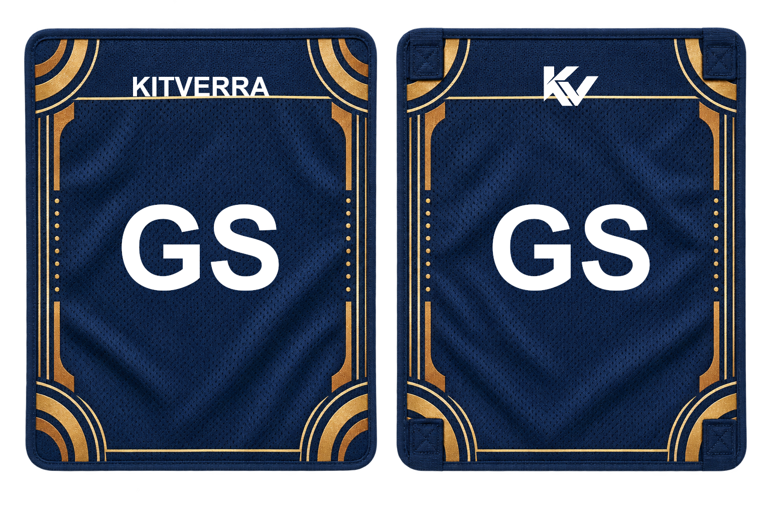 Gold Circuit detachable netball position panels, front and back