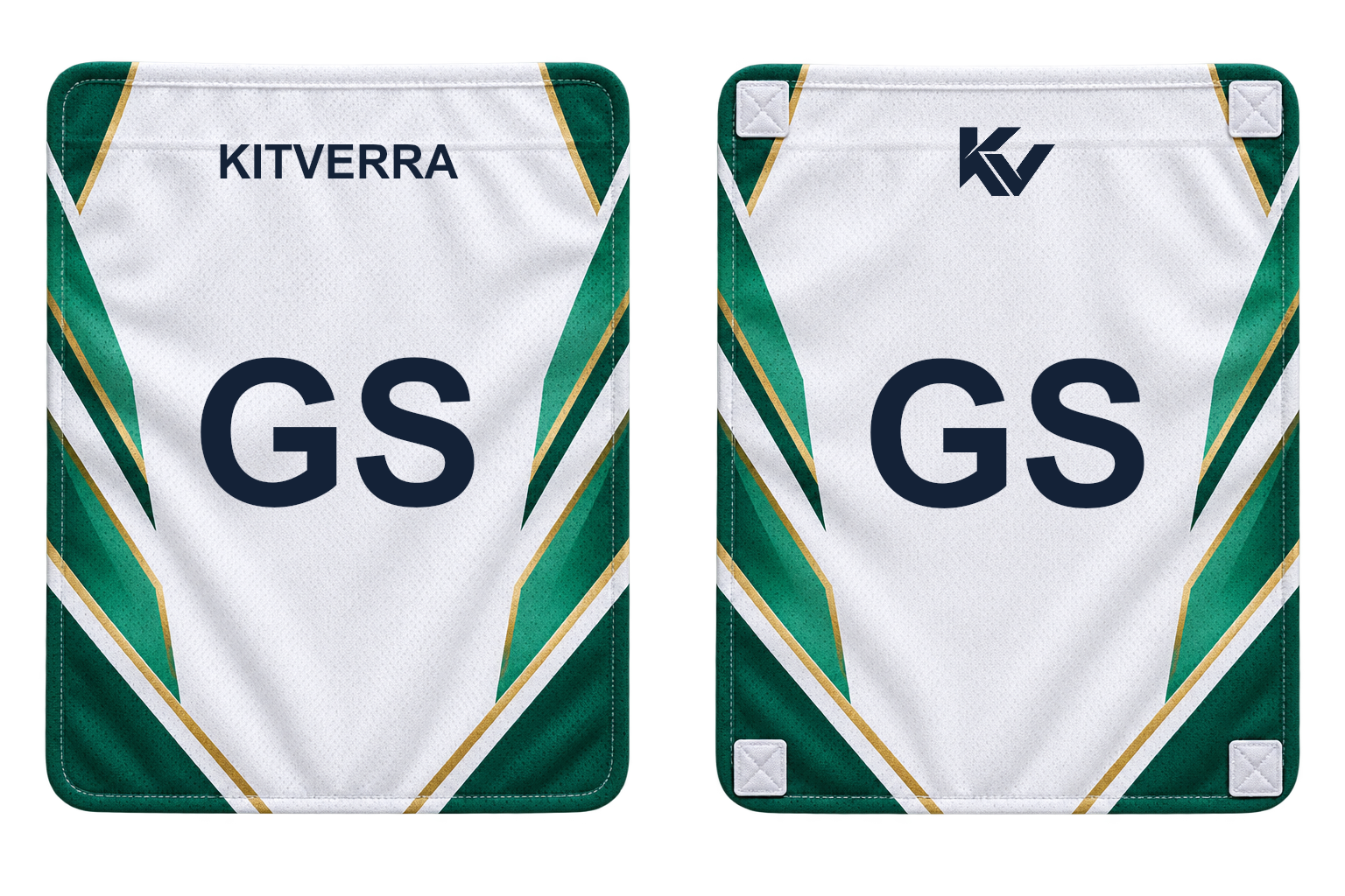 Signal Chevron detachable netball position panels, front and back