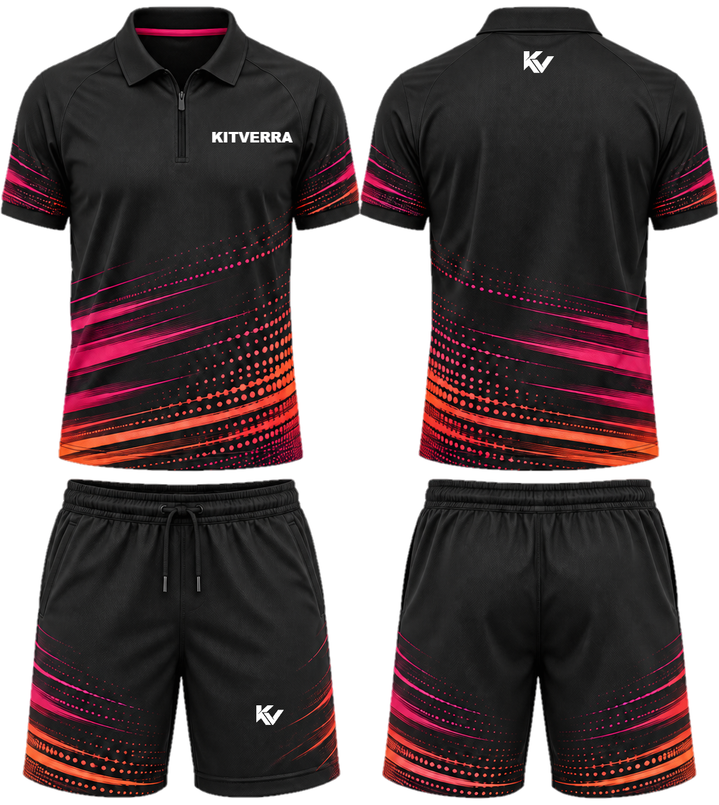 Baseline Pulse Polo & court shorts, front and back