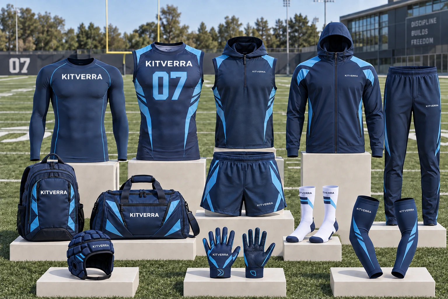 Complete KITVERRA 7v7 club package campaign concept