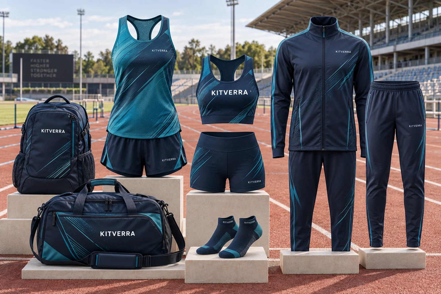 Complete KITVERRA Athletics club package campaign concept