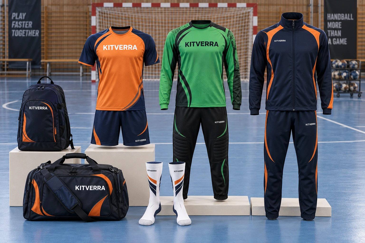Complete KITVERRA Handball club package campaign concept