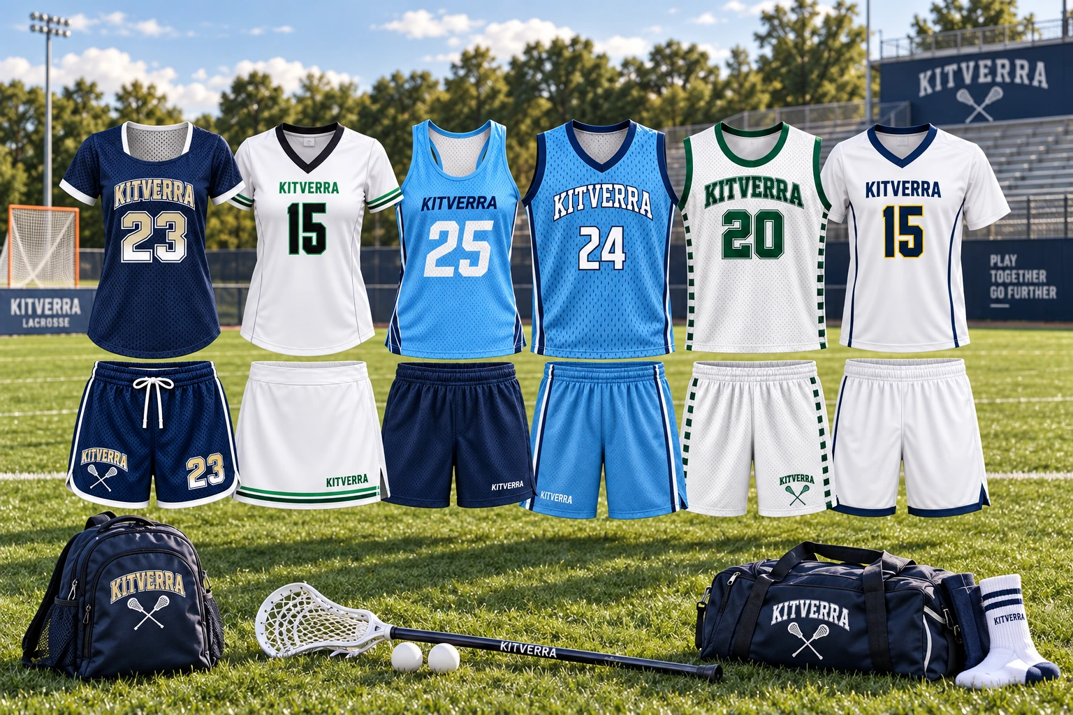 Complete KITVERRA Lacrosse club package campaign concept