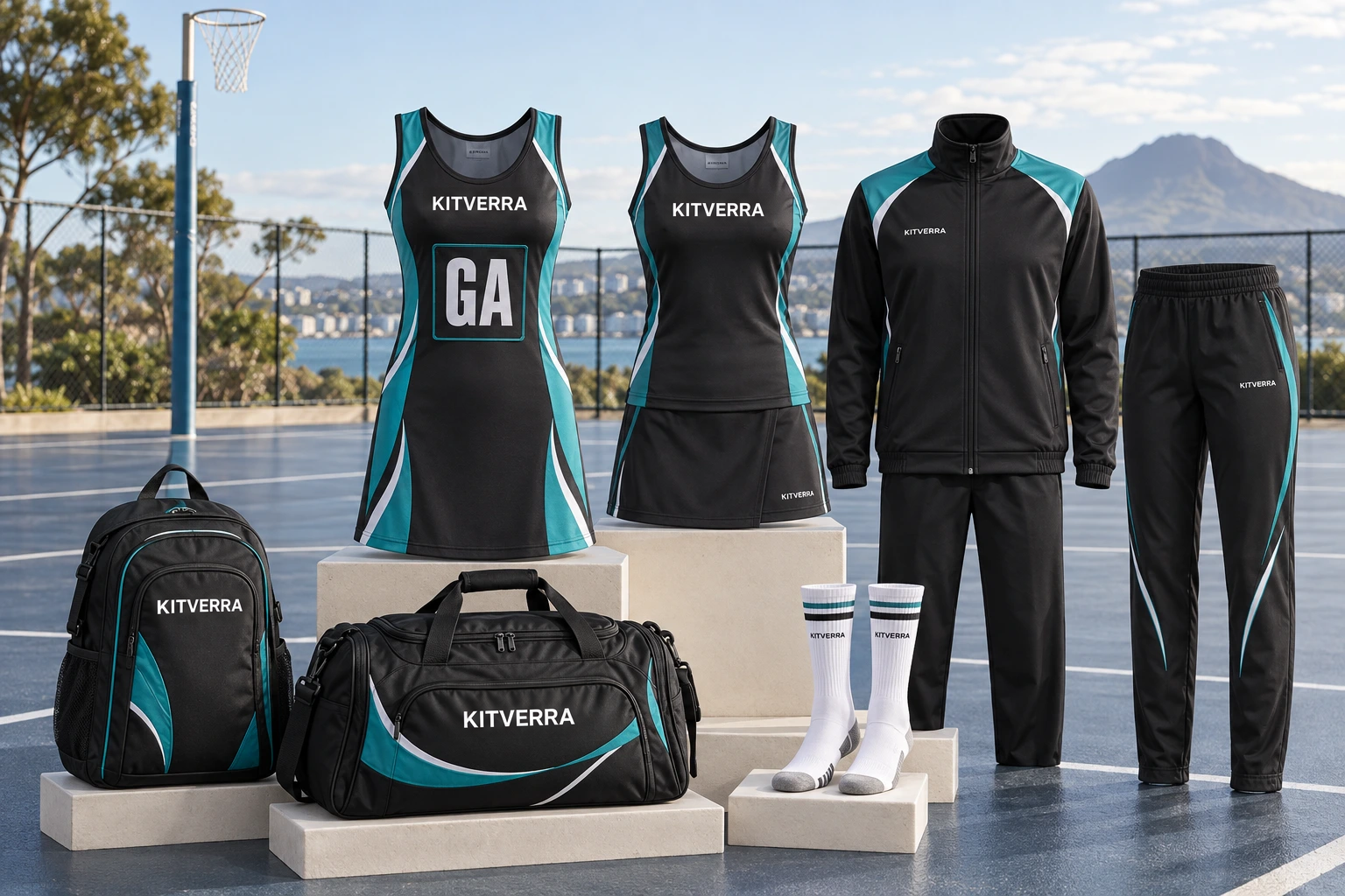 Complete KITVERRA Netball club package campaign concept