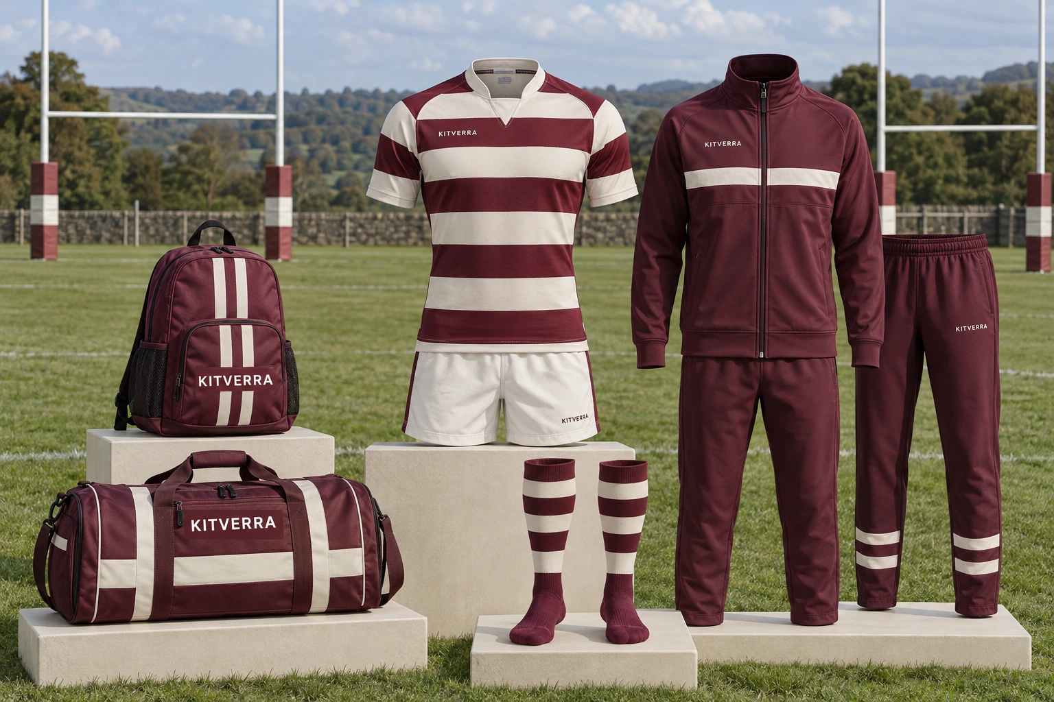 Complete KITVERRA Rugby club package campaign concept