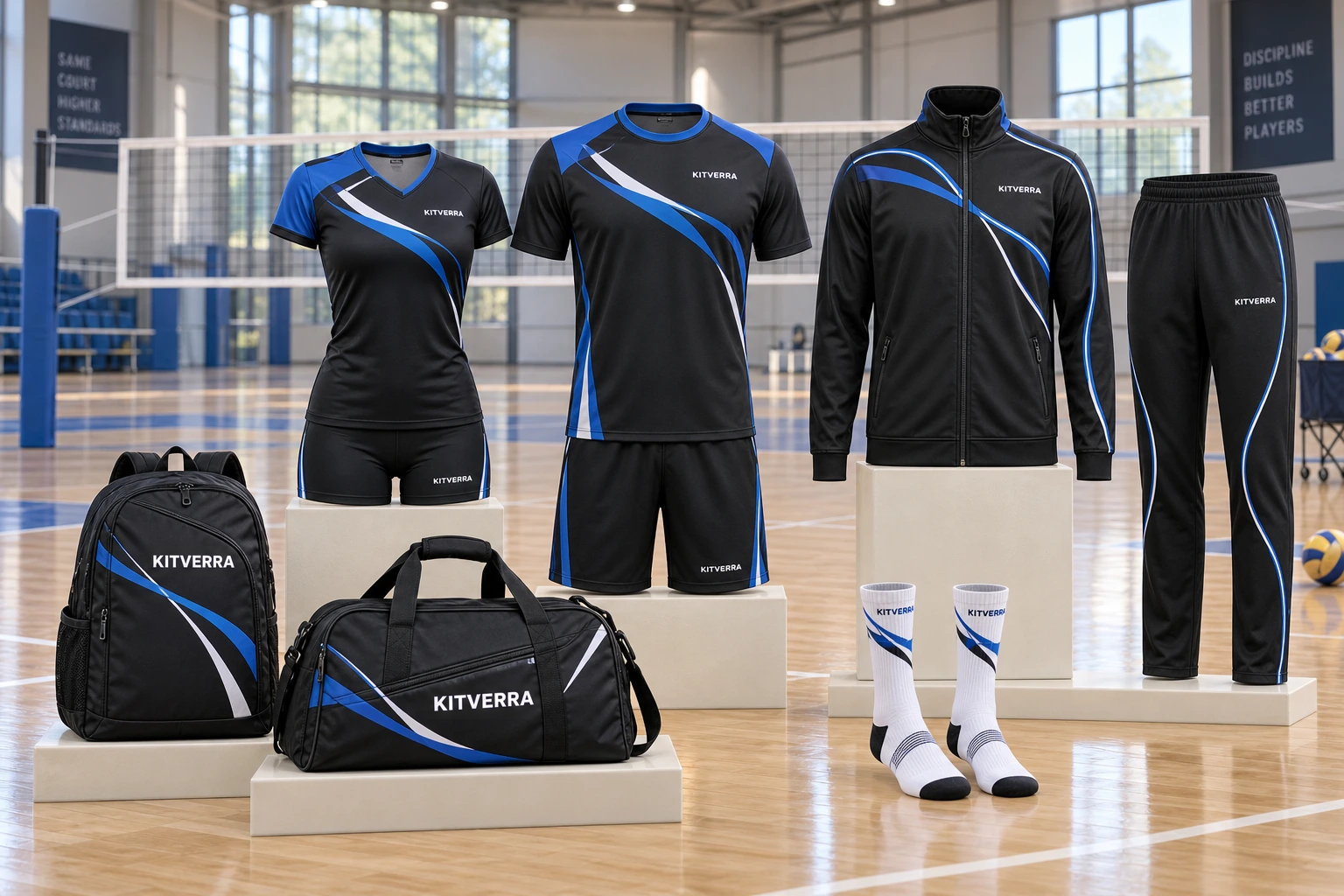 Complete KITVERRA Volleyball club package campaign concept