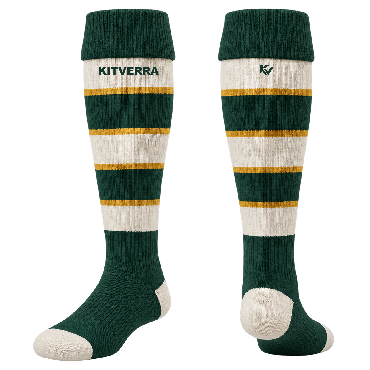 Club Hoops — Rugby / Fold-over knee-high; front and back