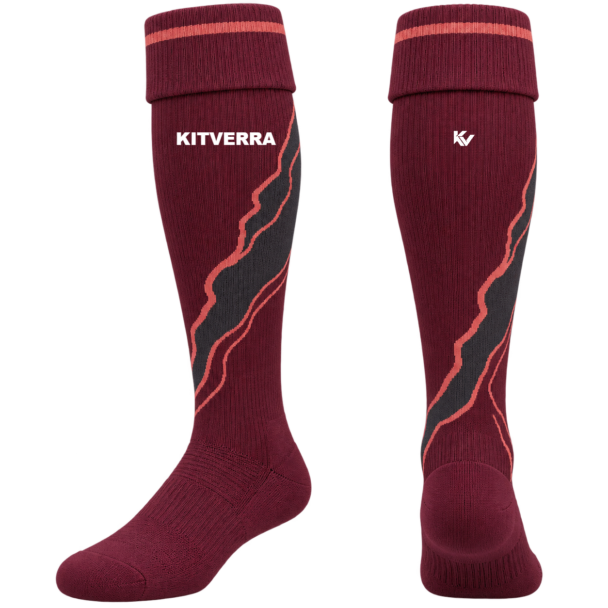 Breakline Terrain — Rugby / Fold-over knee-high; front and back