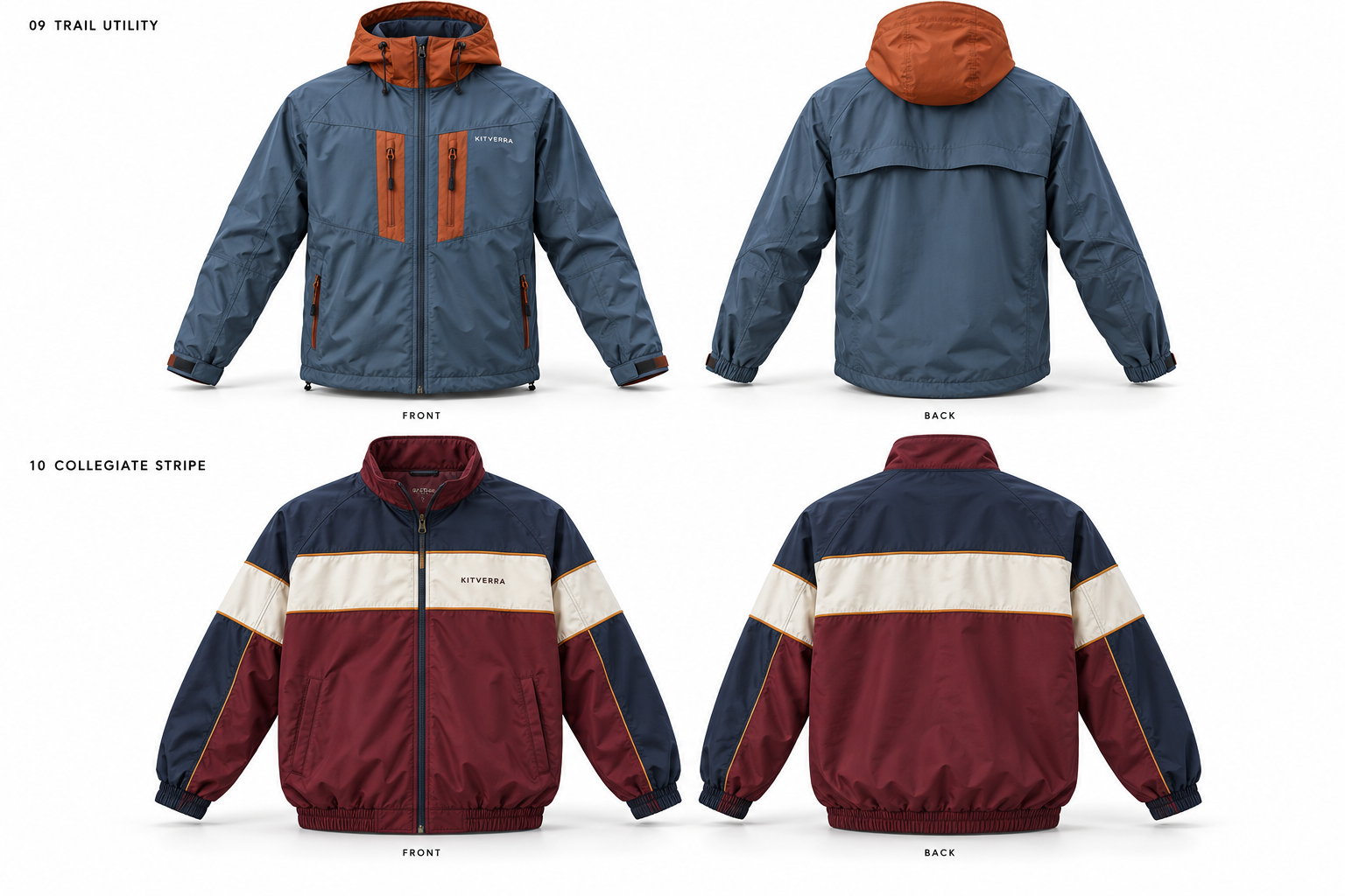 Trail Utility jacket only, front and back