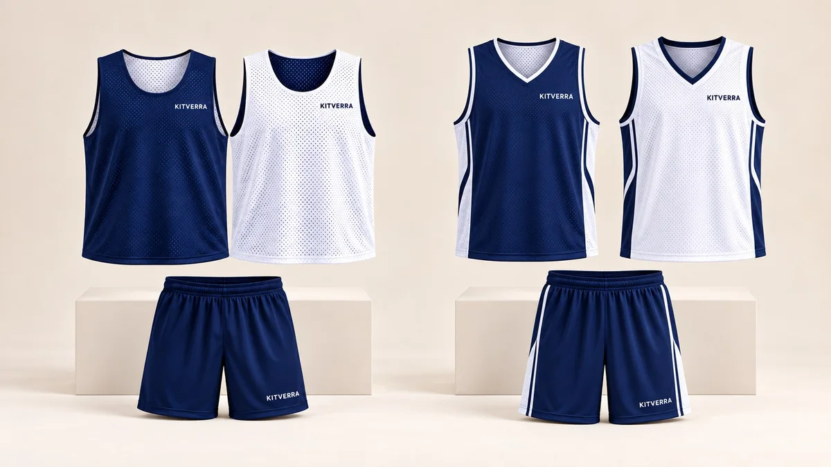 KITVERRA reversible jersey and shorts concept showing light and dark faces
