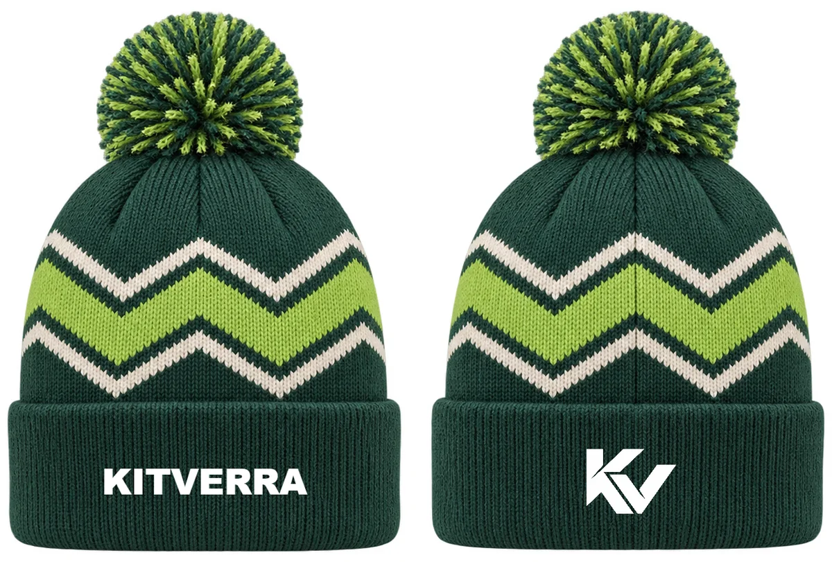 Turf Angles — Field Hockey beanies, front and back design preview