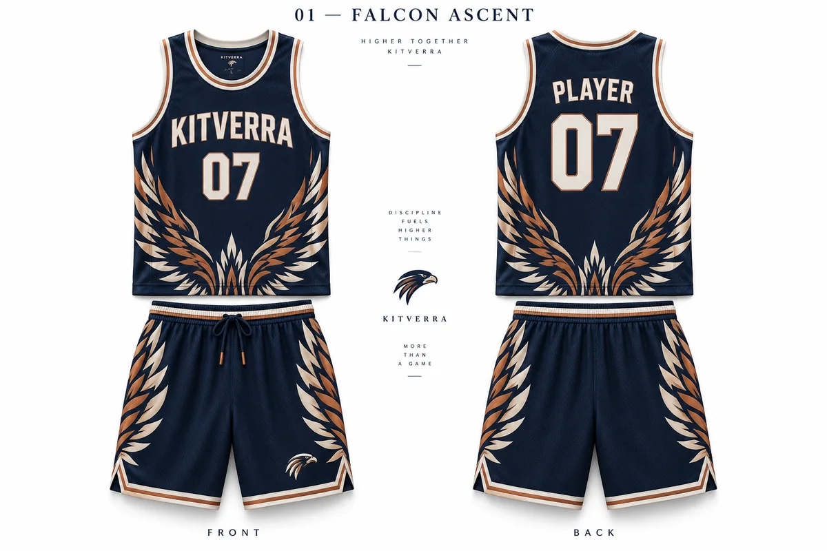 Falcon Ascent — GAME KIT / SUBLIMATION, front and back design preview