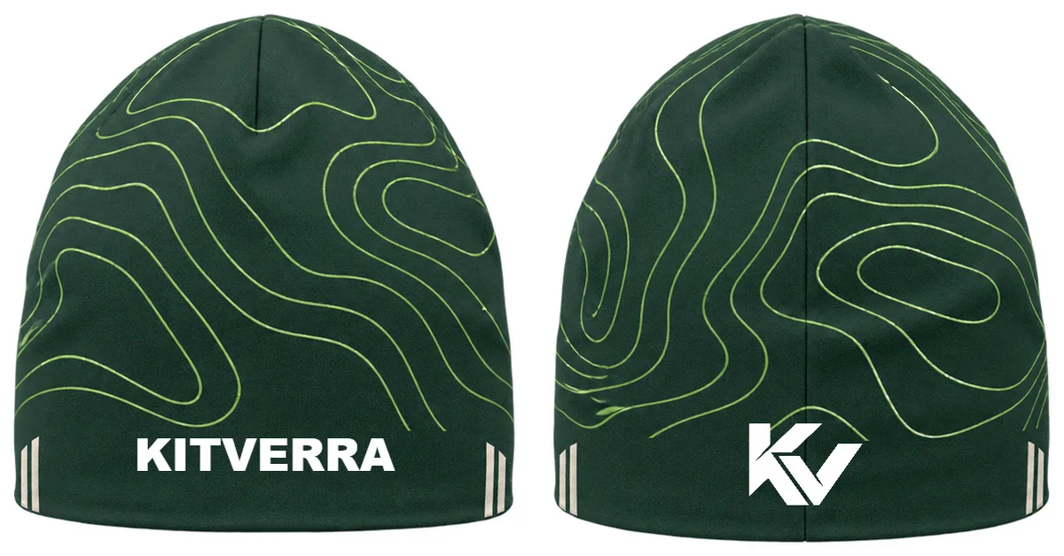 Altitude Lines — Athletics beanies, front and back design preview
