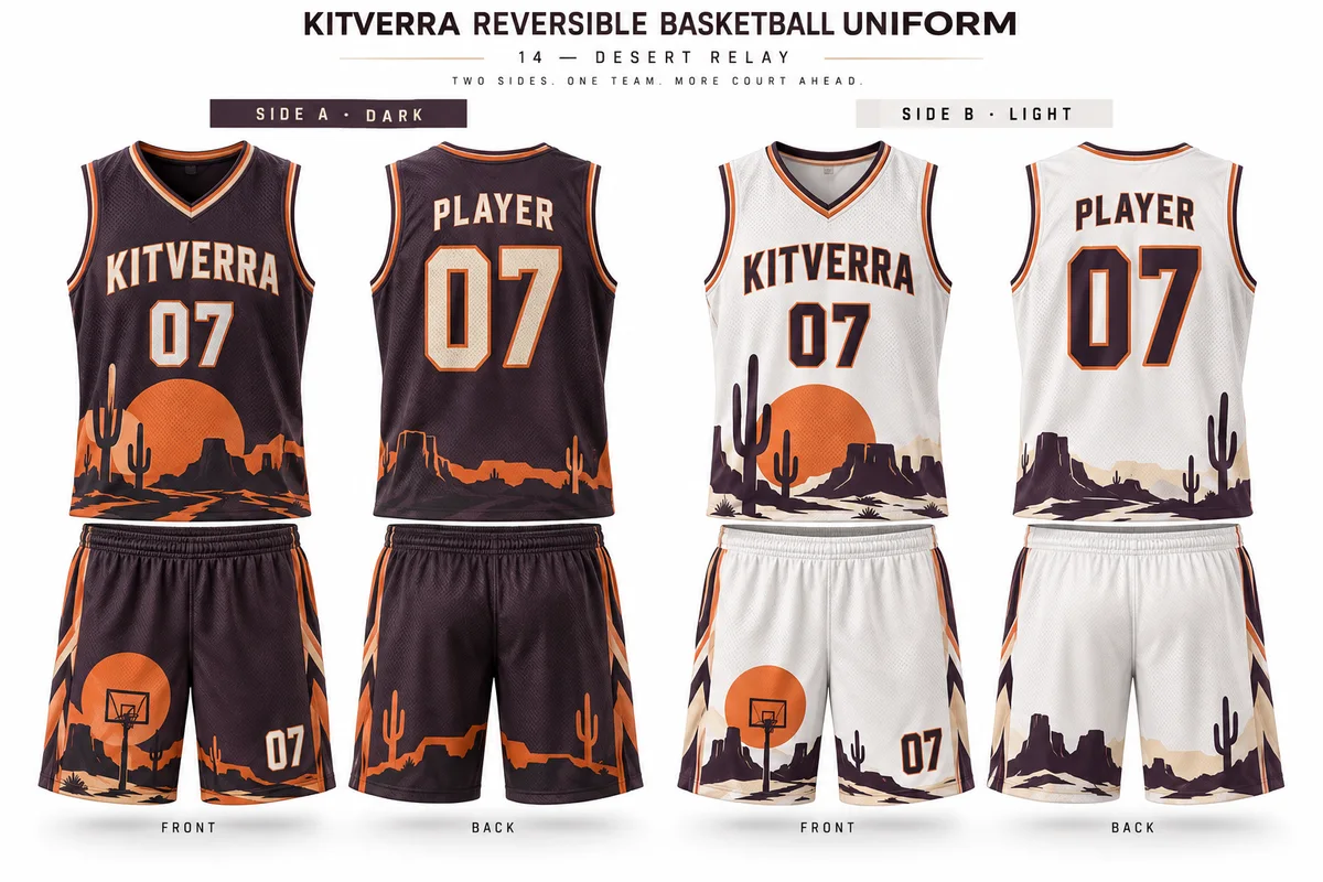 Desert Relay — REVERSIBLE / SIDE A & SIDE B / SUBLIMATION, front and back design preview