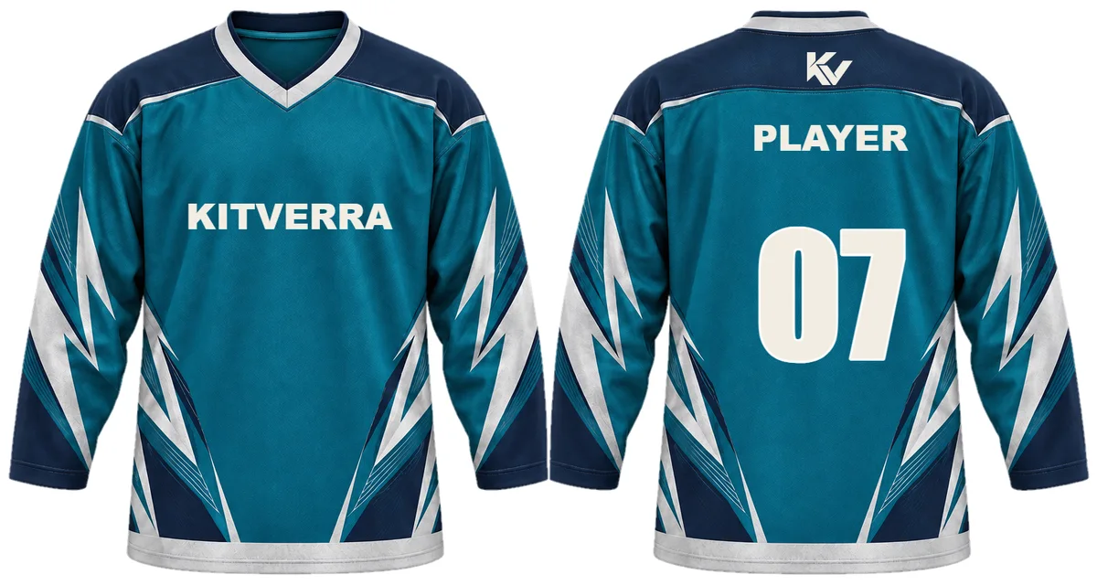 Teal Icebreaker — Ice Hockey / Game jerseys, front and back design preview