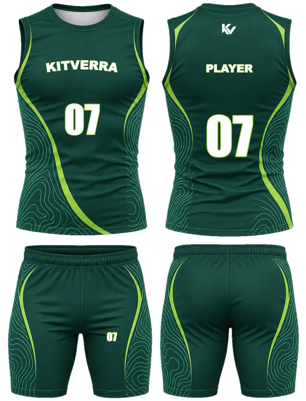 Contour Voltage — 7v7 sleeveless sets, front and back design preview