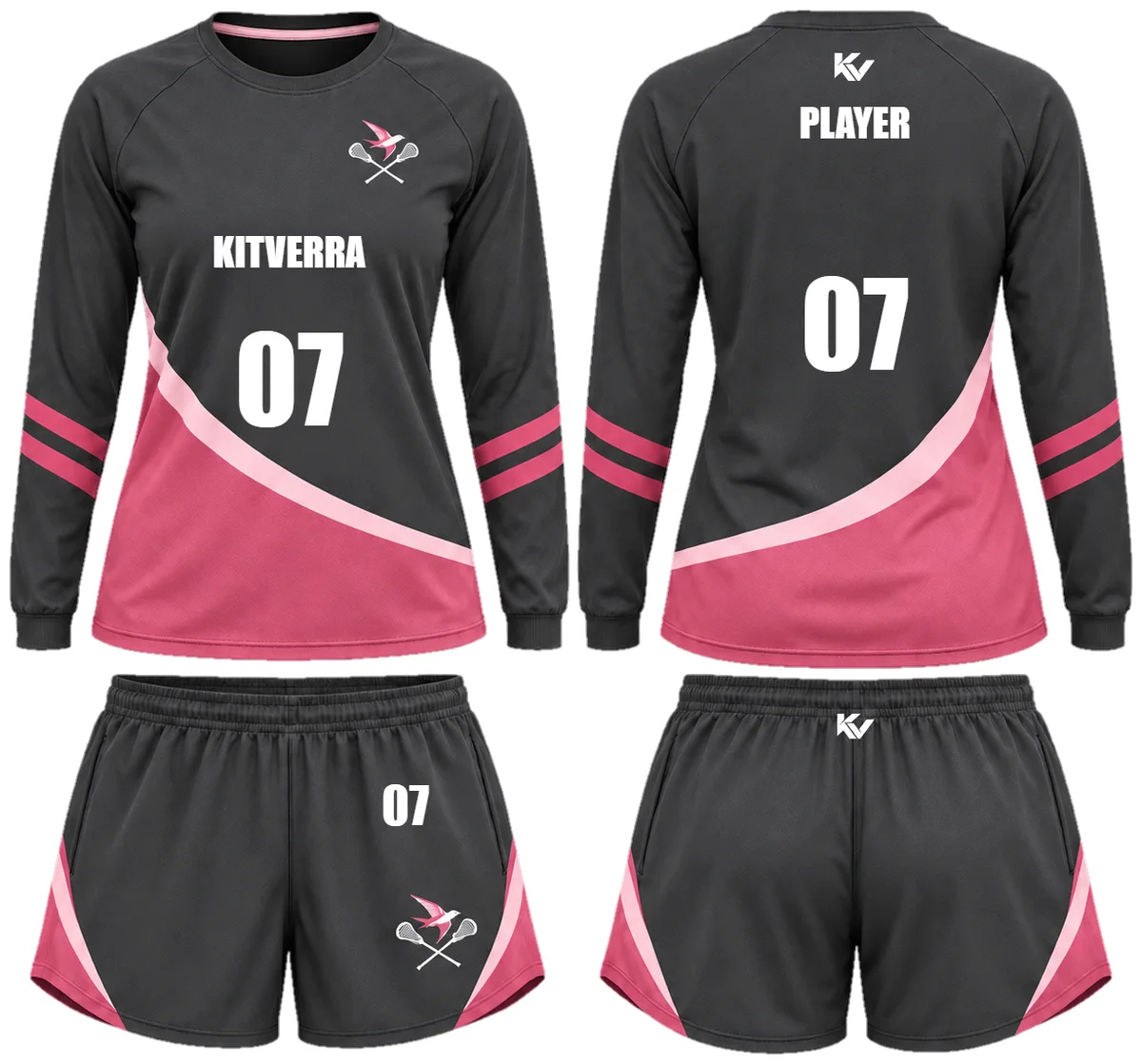 Rose Relay — Women's shooting sets, front and back design preview