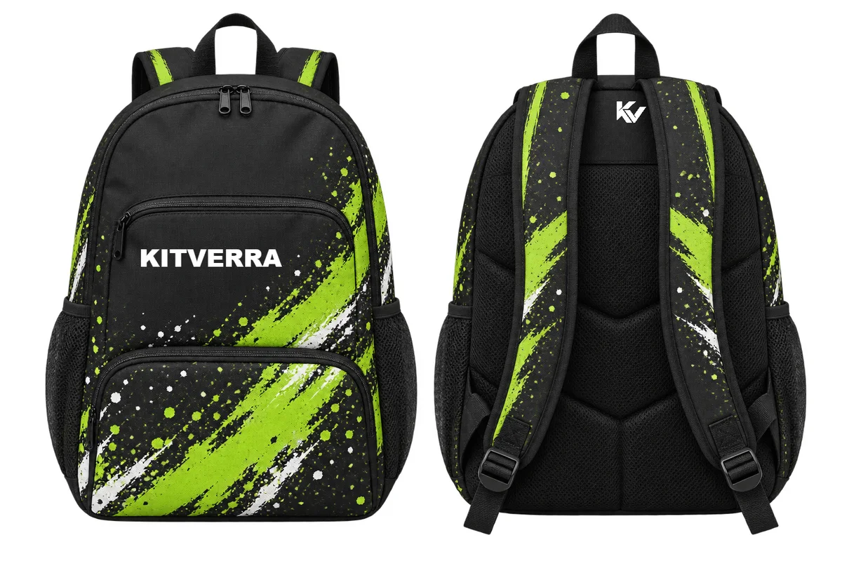 Court Splatter — Backpacks, front and back design preview