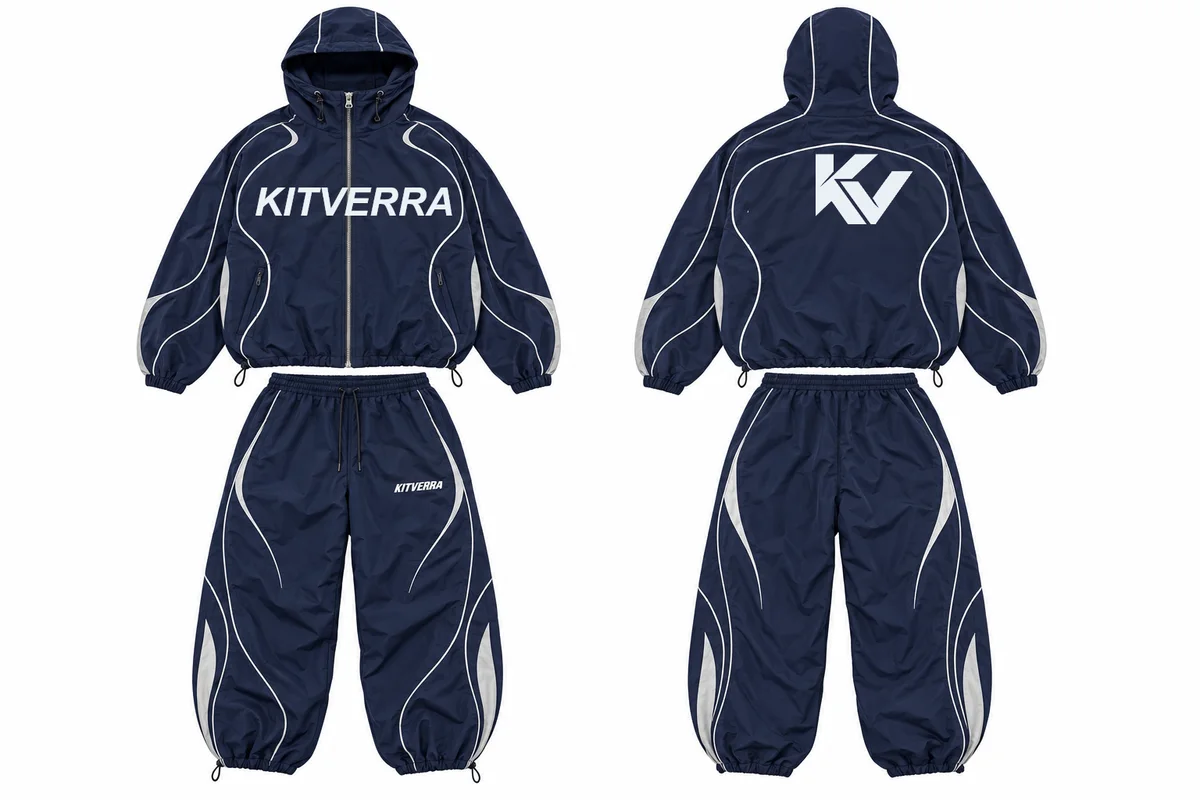 Orbit Piping — Windbreakers, front and back design preview