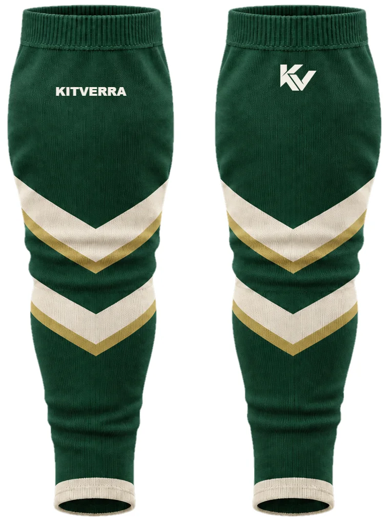Forest Chevron — Ice Hockey / Hockey socks, front and back design preview