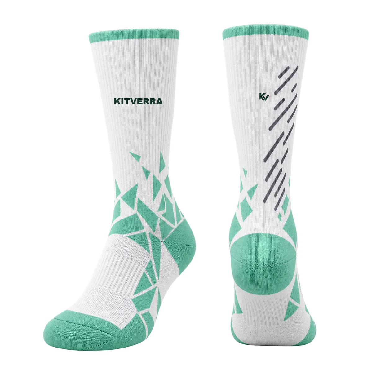Court Fragment — Handball socks, front and back design preview