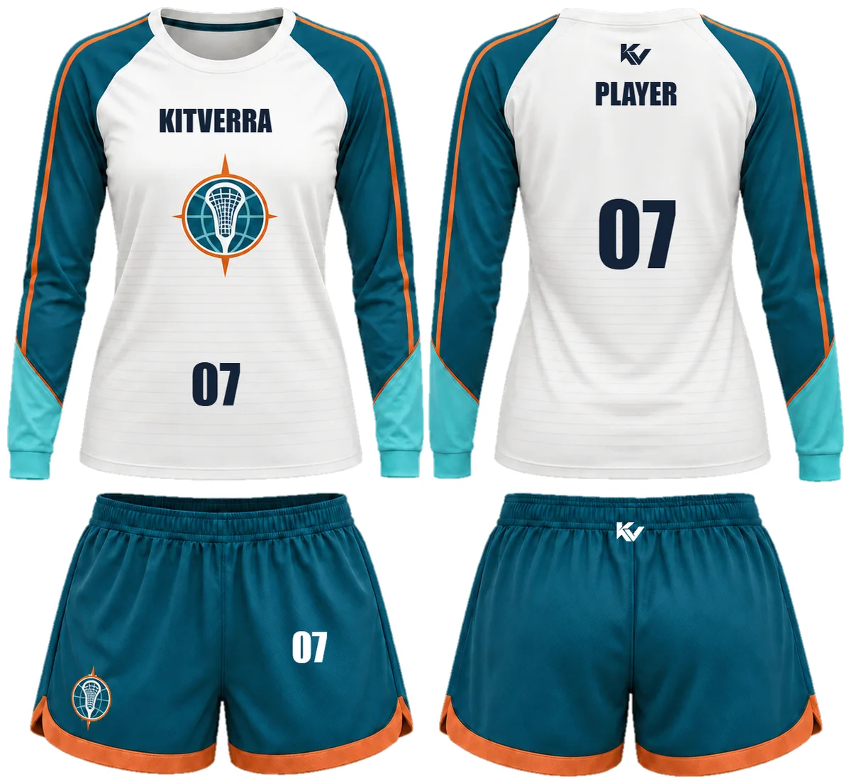 Warmup Meridian — Women's shooting sets, front and back design preview