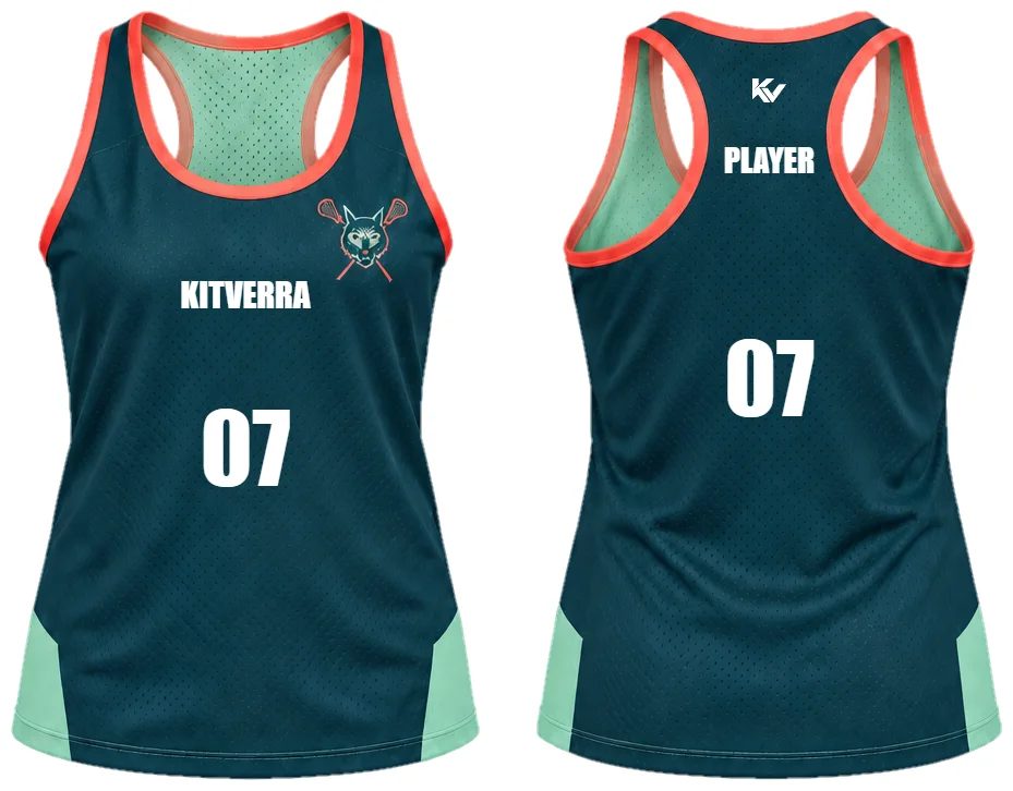 Mint Scrimmage — Women's reversible pinnies, front and back design preview