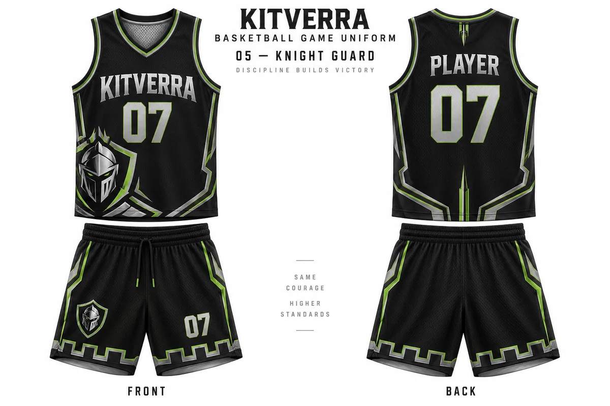 Knight Guard — GAME KIT / SUBLIMATION, front and back design preview