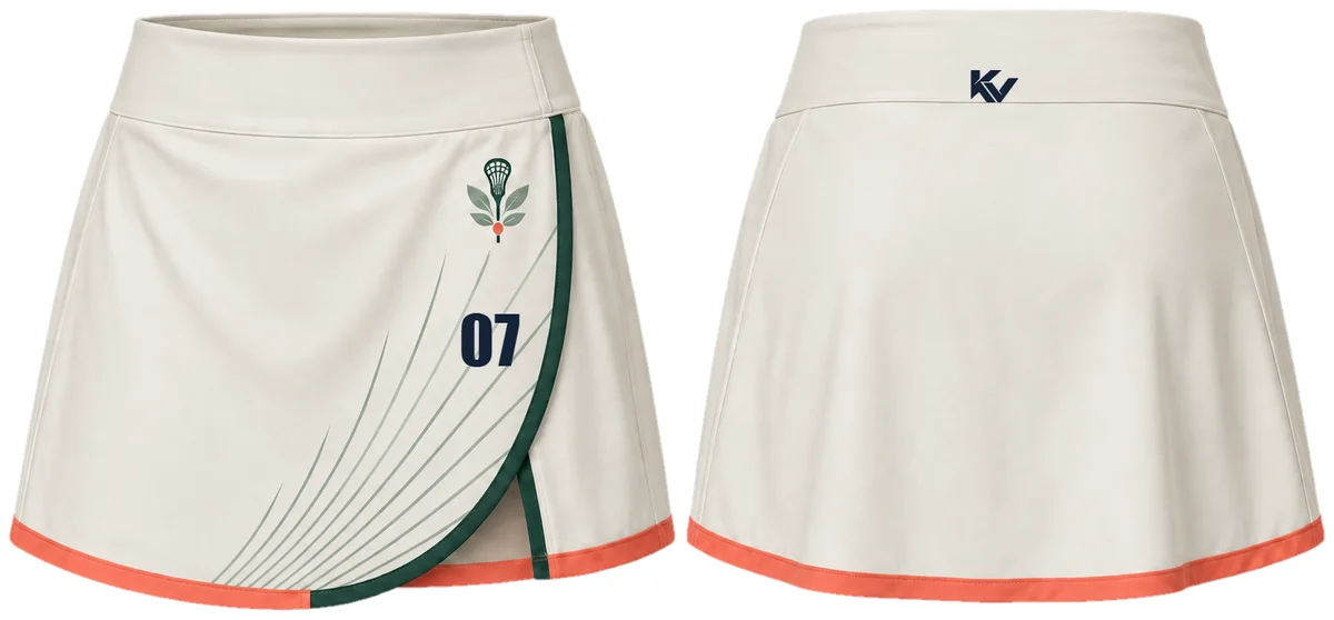 Ivory Arc Skirt — Women's skirts, front and back design preview