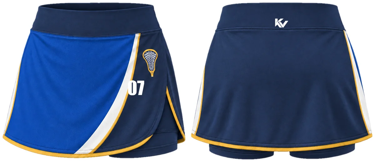 Royal Rally Skort — Women's skorts, front and back design preview