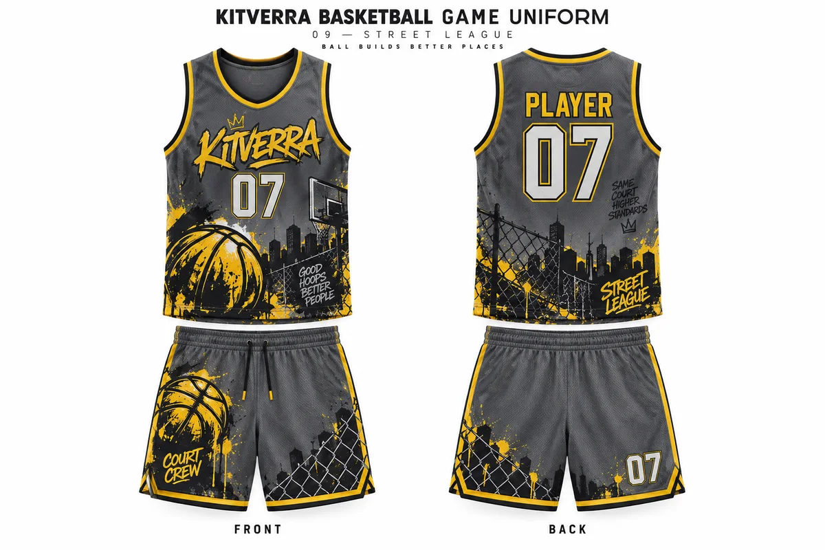Street League — GAME KIT / SUBLIMATION, front and back design preview